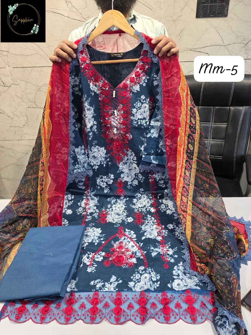 Ynf Cotton KESH557 CITY Suits & Dresses Wholesale Embroidered Suits Designer dresses Cotton Dresses Manufacturer- Kapda Export