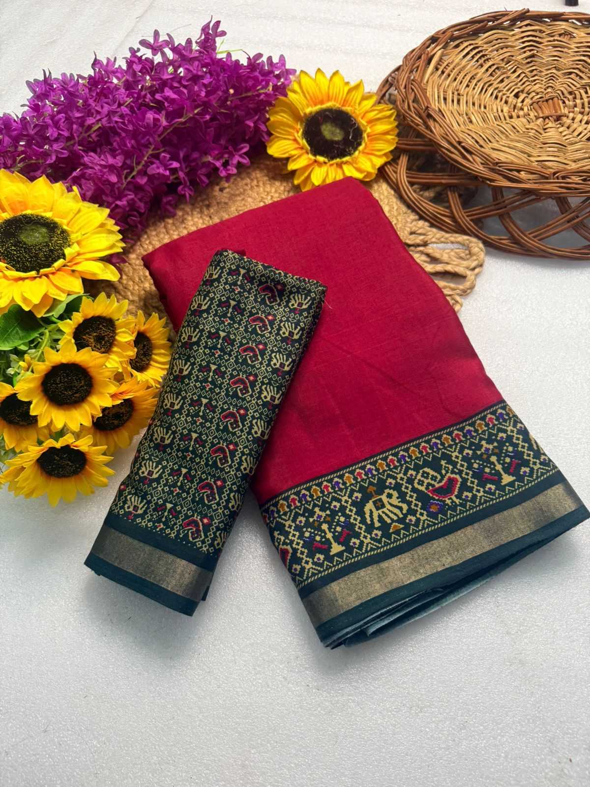 Ynf Cotton KESH576 presant Sarees Wholesale Cotton Linen Sarees Bandhani Bandhej Sarees Ikkat Saree Manufacturer- Kapda Export