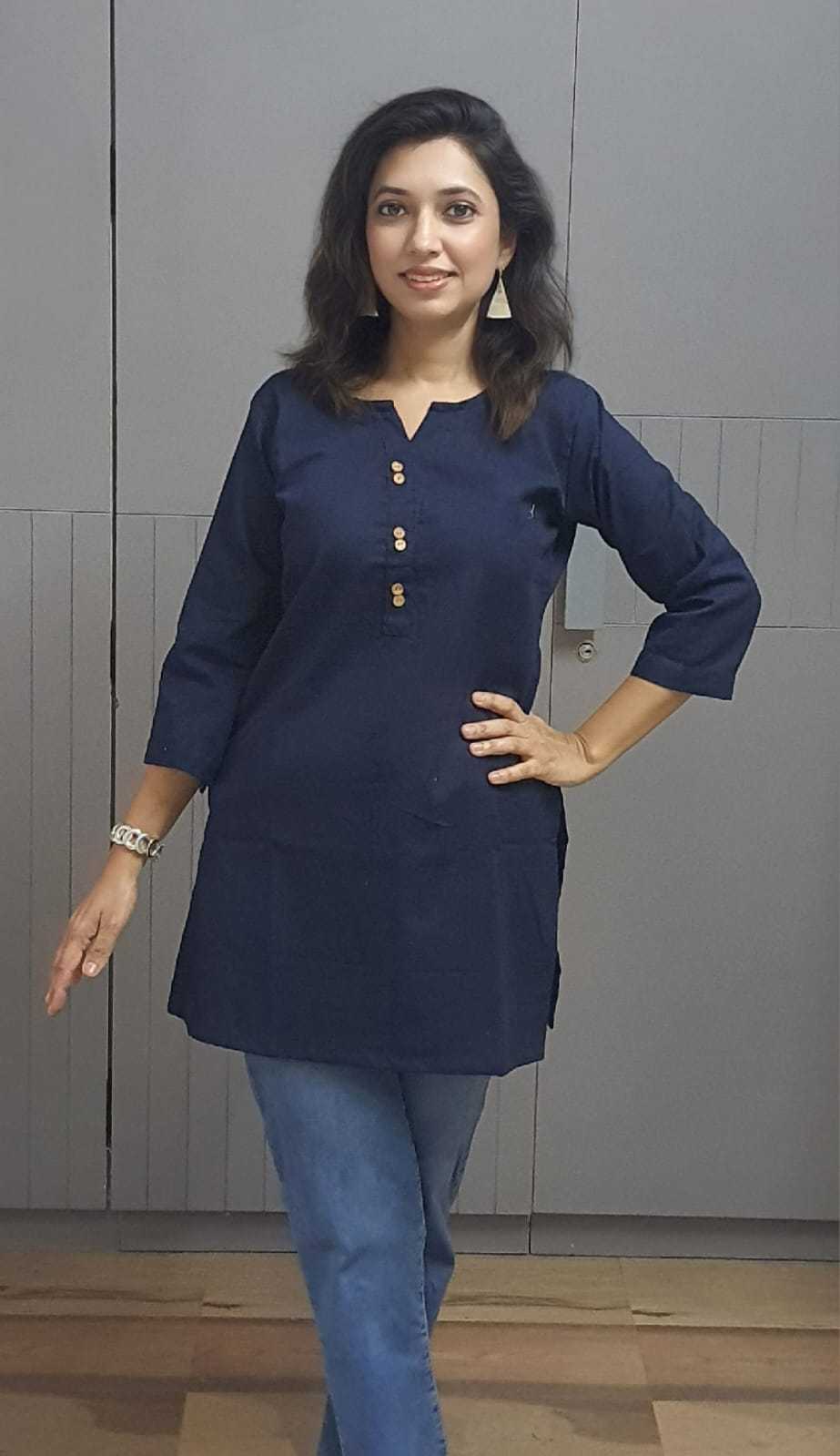 Ynf Cotton KESH585 SAAD Kurti Wholesale Workwear Kurtis Designer Kurtis Tunic Kurti Manufacturer- Kapda Export