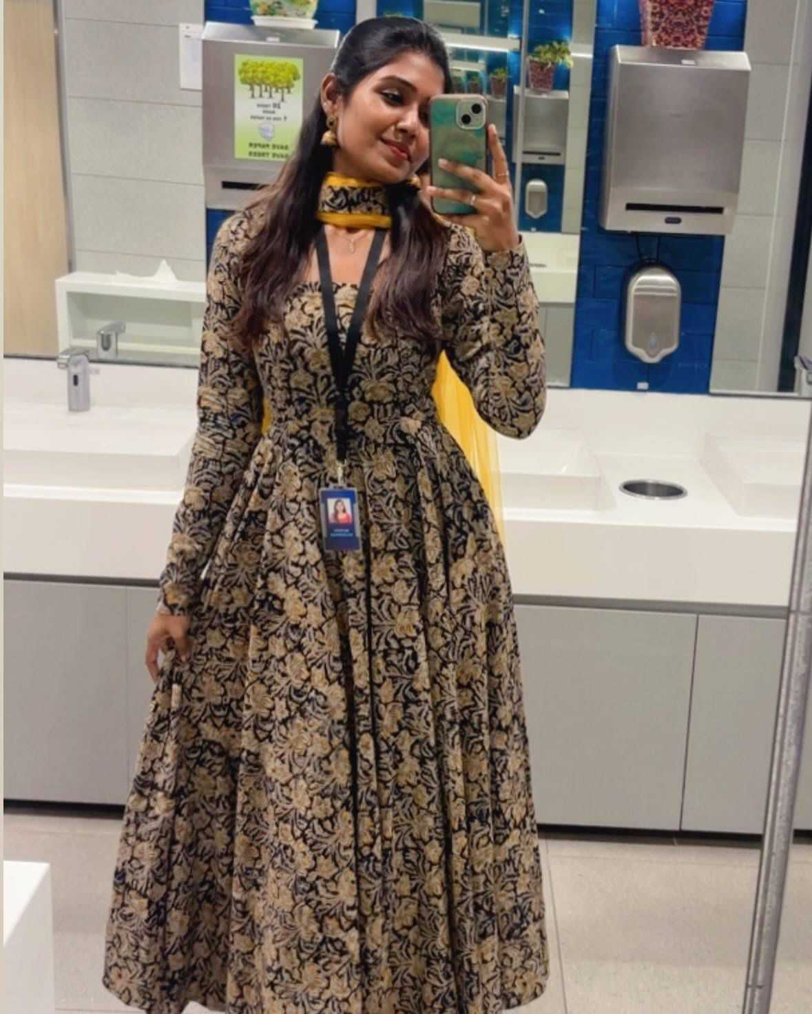 Ynf Cotton KESH599 celebrations Gowns Wholesale Printed Gowns Party Gowns Designer Gowns Manufacturer- Kapda Export