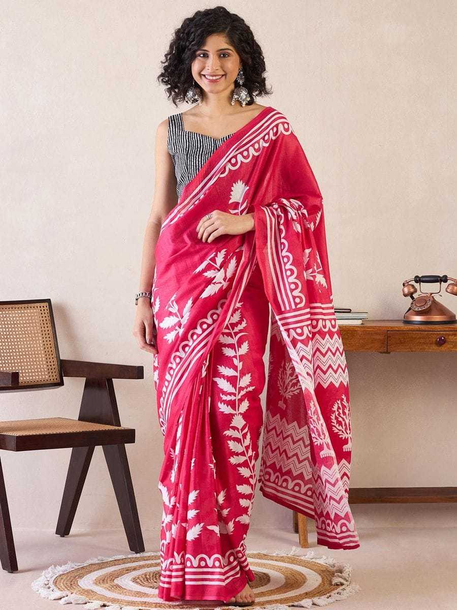 Ynf Cotton KESH606 sc-480 Sarees Wholesale Ready To Wear Sarees Printed Sarees Indian Sarees Manufacturer- Kapda Export