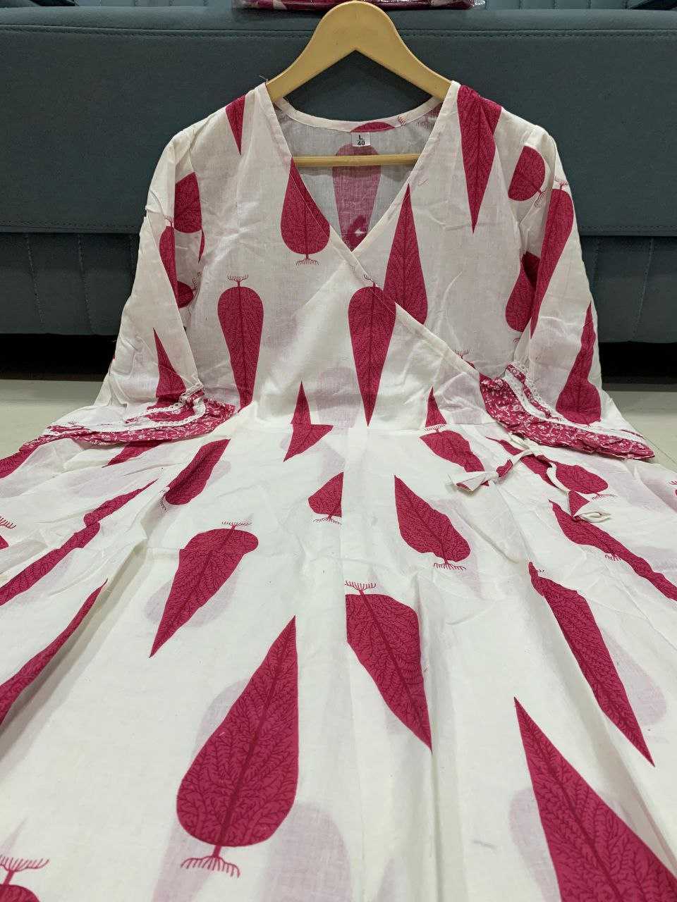 Ynf Cotton KESH613 KALI Gowns Wholesale Printed Gowns Party Wear Gowns Designer Gowns Manufacturer- Kapda Export