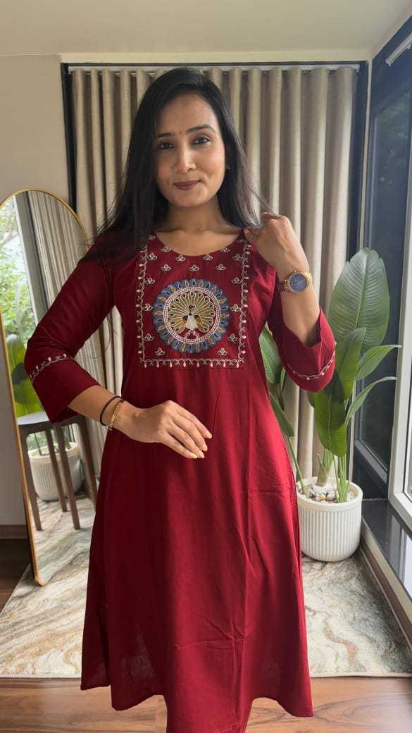 Ynf Cotton KESH623 122 Kurti Festive Collections Plus Size Collections Wholesale Cotton Kurtis A-Line Kurtis Kurti With Palazzo Manufacturer- Kapda Export