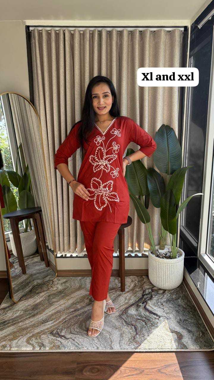 Ynf Cotton KESH623 125 Kurti Festive Collections Plus Size Collections Wholesale Cotton Kurtis Kurtis With Bottom V-Neck Kurtis Manufacturer- Kapda Export