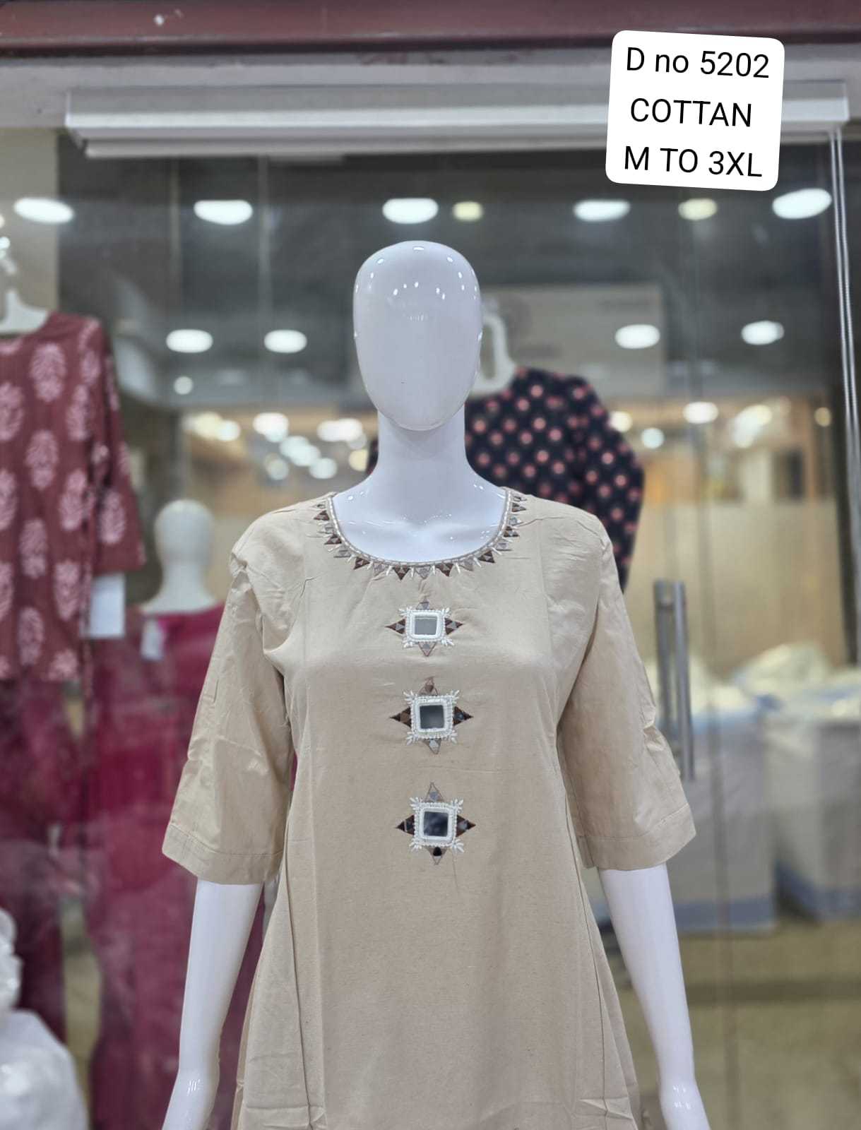 Ynf Cotton KESH623 5202 Kurti Wholesale Fancy Kurti Kurti With Palazzo Kurtis With Pockets Manufacturer- Kapda Export