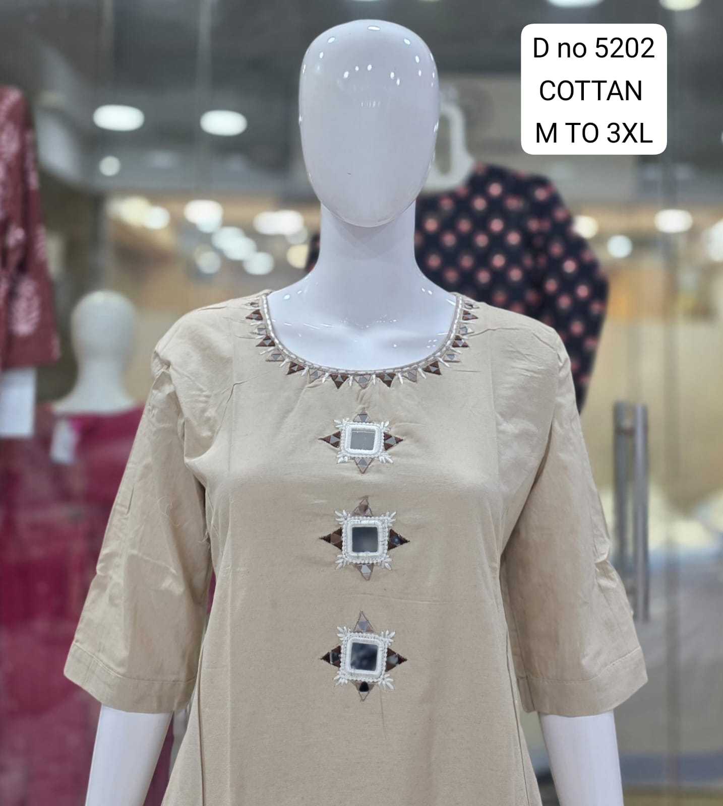 Ynf Cotton KESH623 5202 Kurti Wholesale Fancy Kurti Kurti With Palazzo Kurtis With Pockets Manufacturer- Kapda Export