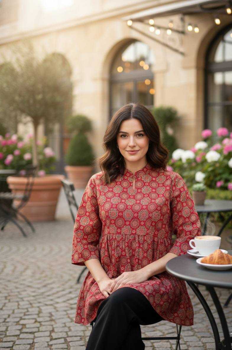 Ynf Cotton KESH642 0505 Kurti Wholesale Short Kurtis Printed Kurtis Cotton Kurtis Manufacturer- Kapda Export