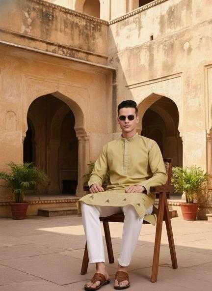 Ynf Cotton KESH659 Pushpa3 Mens Wear Wholesale Mens Kurtas Men Cotton Kurta Men Wedding kurta Manufacturer- Kapda Export