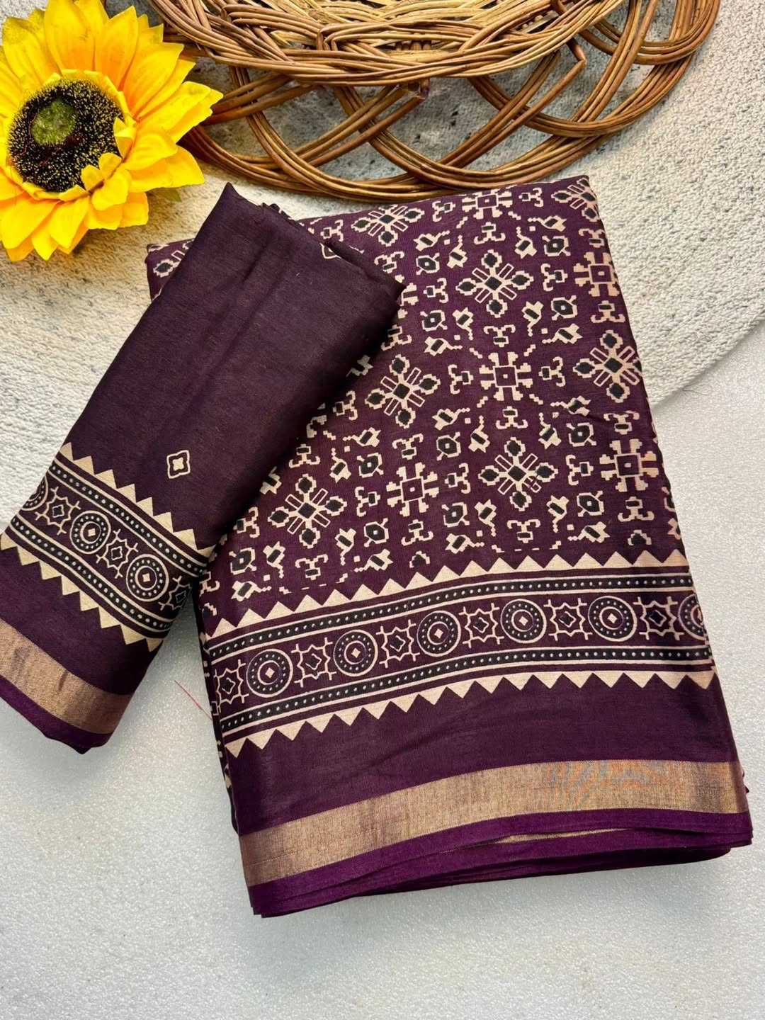 Ynf Cotton KESH664 102 Sarees Festive Collections Wholesale Block Print Sarees Sarees With Blouse Mulmul Cotton Sarees Manufacturer- Kapda Export