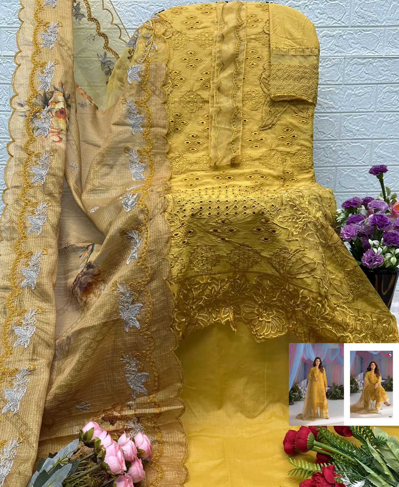 Ynf Cotton KESH677 DEEPSY Sobia Nazir Suits & Dresses Wholesale Printed Suits Embroidery Suits Designer Suits Manufacturer- Kapda Export