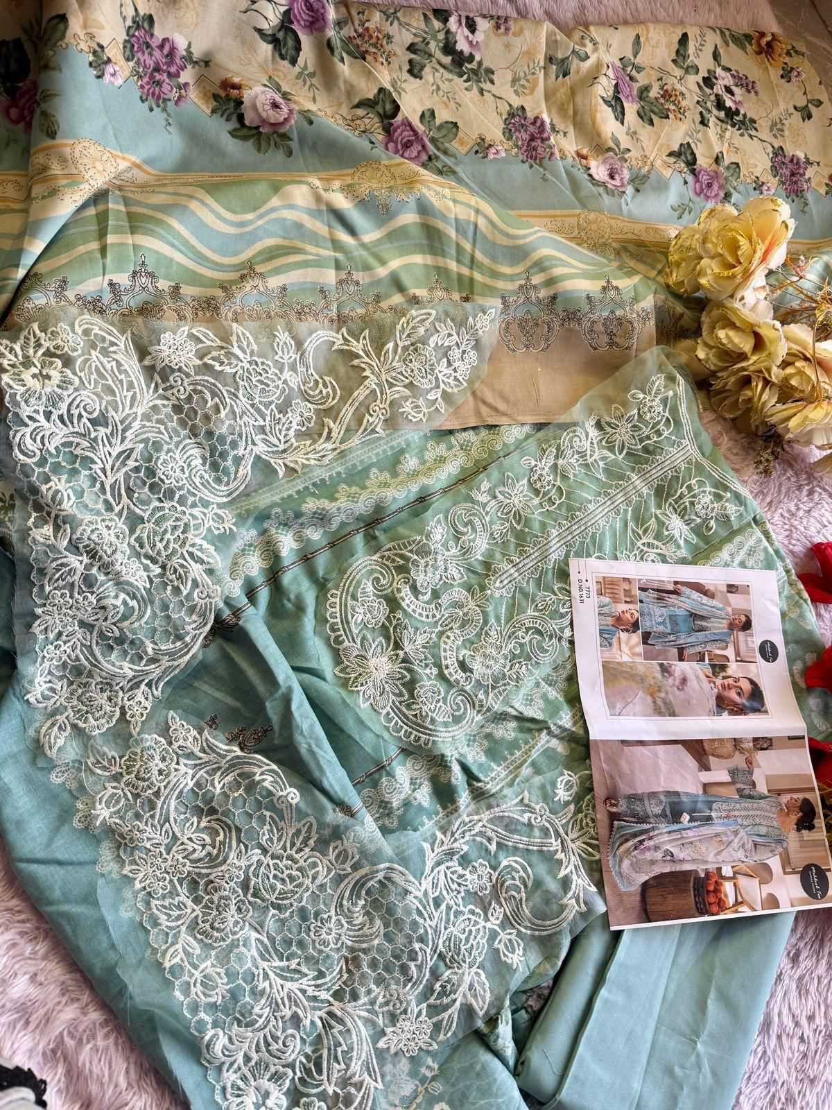 Ynf Cotton KESH677 Mehbbob tex 1631 Suits & Dresses Wholesale Printed Suits Embroidery Suits Cotton Suits Manufacturer- Kapda Export