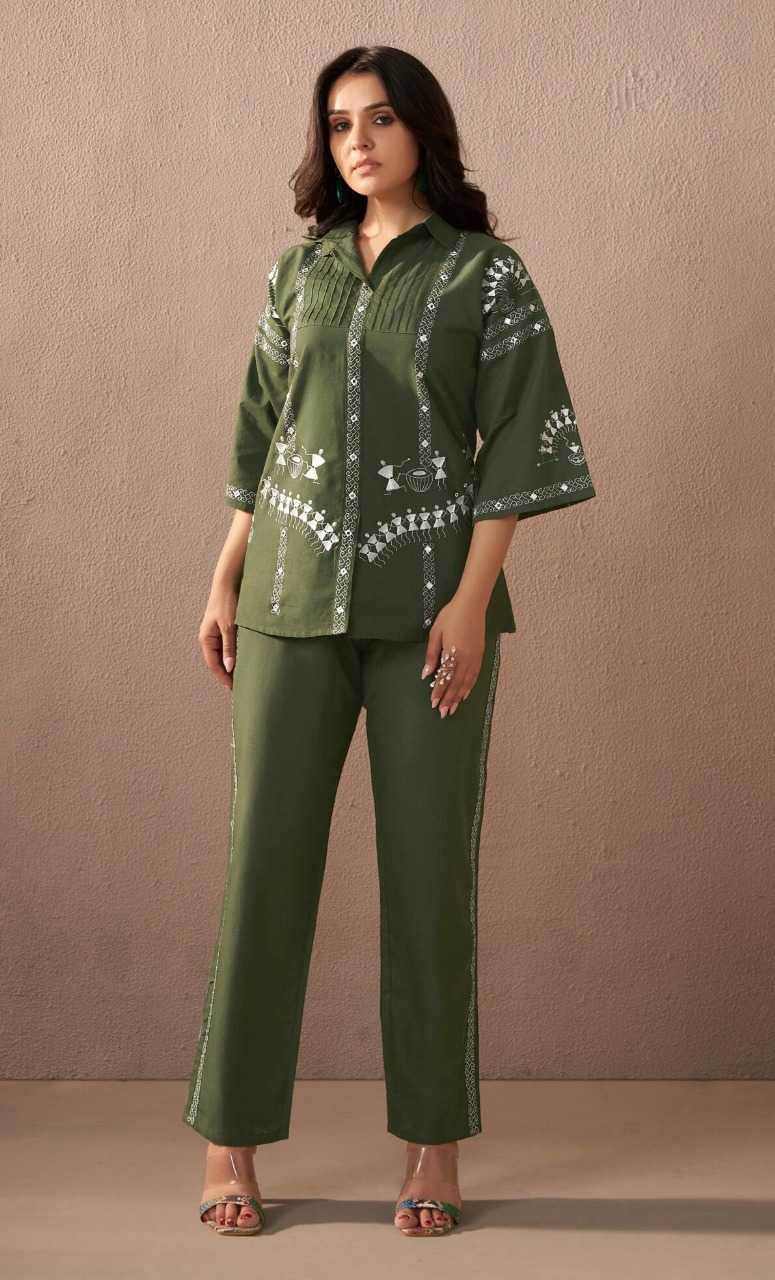 Ynf Cotton KESH684 chic Western Wears Wholesale Co-ord Set Tops Bottom Wear Manufacturer- Kapda Export