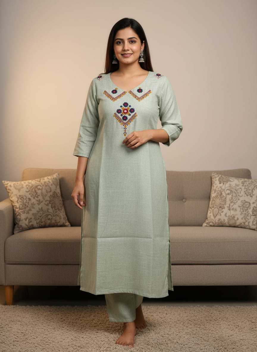Ynf Cotton KESH684 NECK Kurti Wholesale Designer Kurtis Mirror Work Kurti Embroidered Kurtis Manufacturer- Kapda Export