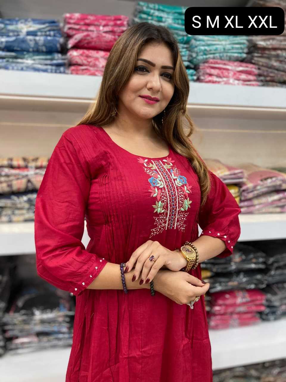 Ynf Cotton KESH720 Febric Suits & Dresses Wholesale Designer Suits Embroidered Suits A-Line Suits Manufacturer- Kapda Export