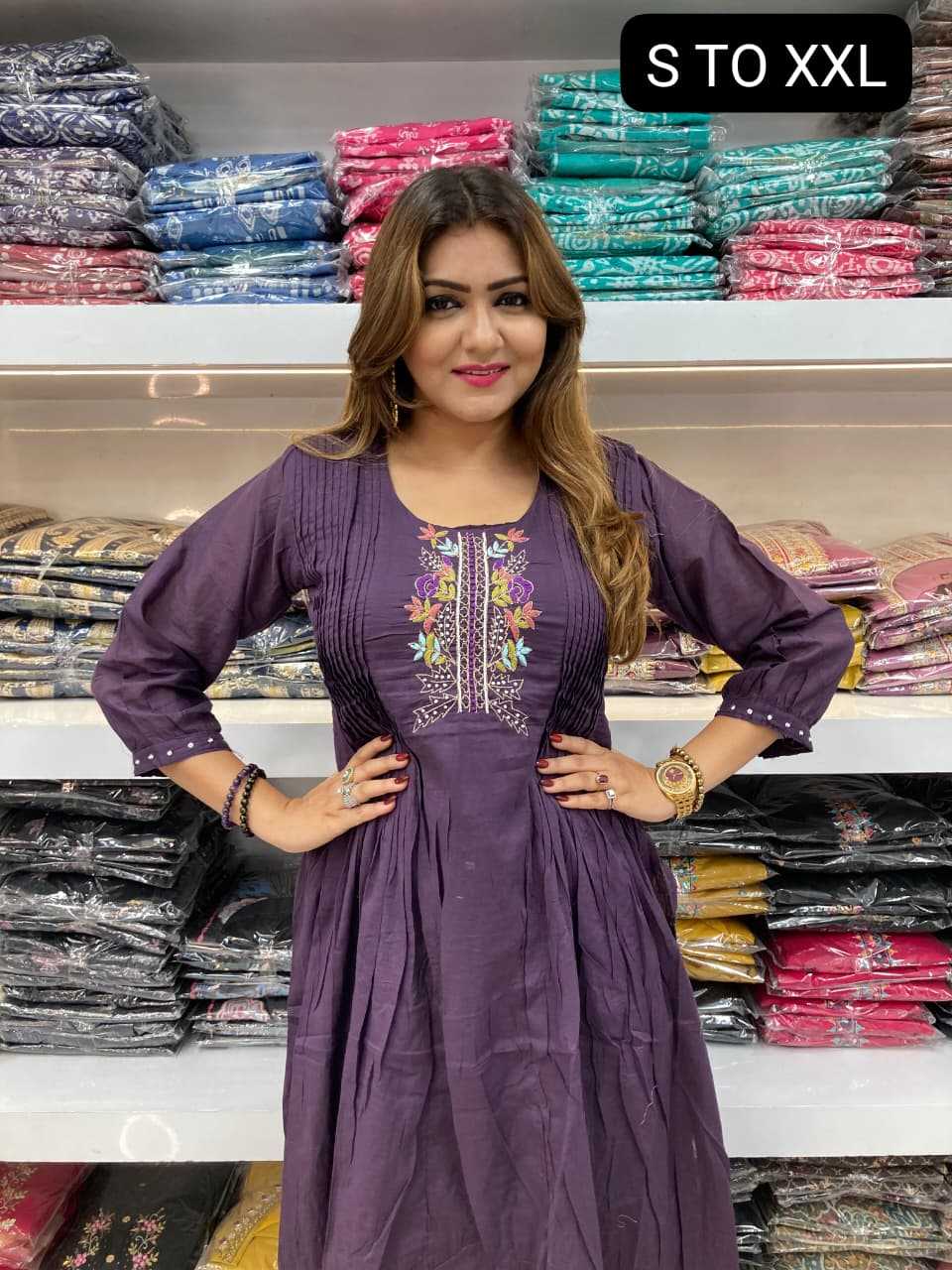 Ynf Cotton KESH720 Febric Suits & Dresses Wholesale Designer Suits Embroidered Suits A-Line Suits Manufacturer- Kapda Export