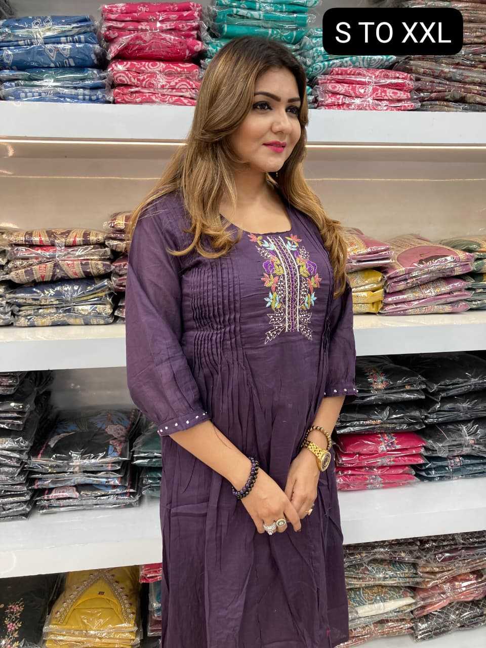 Ynf Cotton KESH720 Febric Suits & Dresses Wholesale Designer Suits Embroidered Suits A-Line Suits Manufacturer- Kapda Export