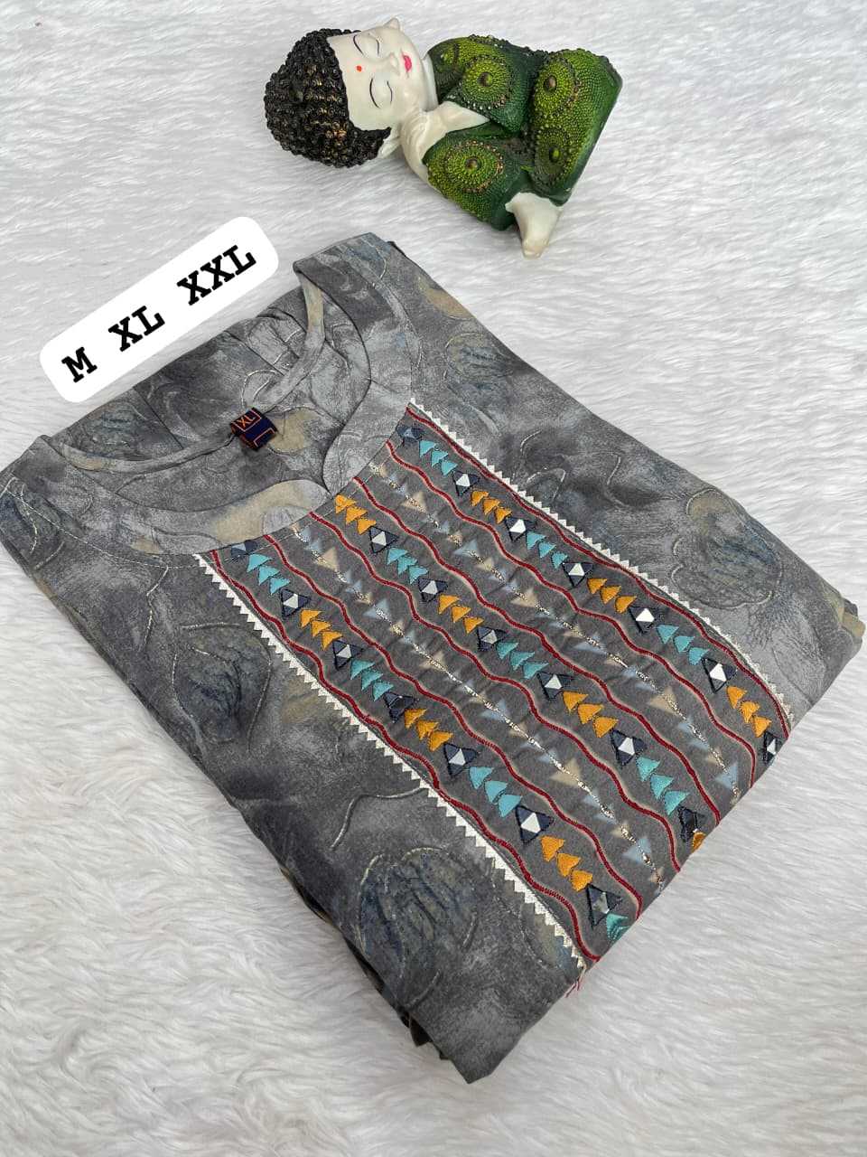 Ynf Cotton KESH720 frock Kurti Wholesale Cotton Kurtis Mirror Work Kurti A-Line Kurtis Manufacturer- Kapda Export