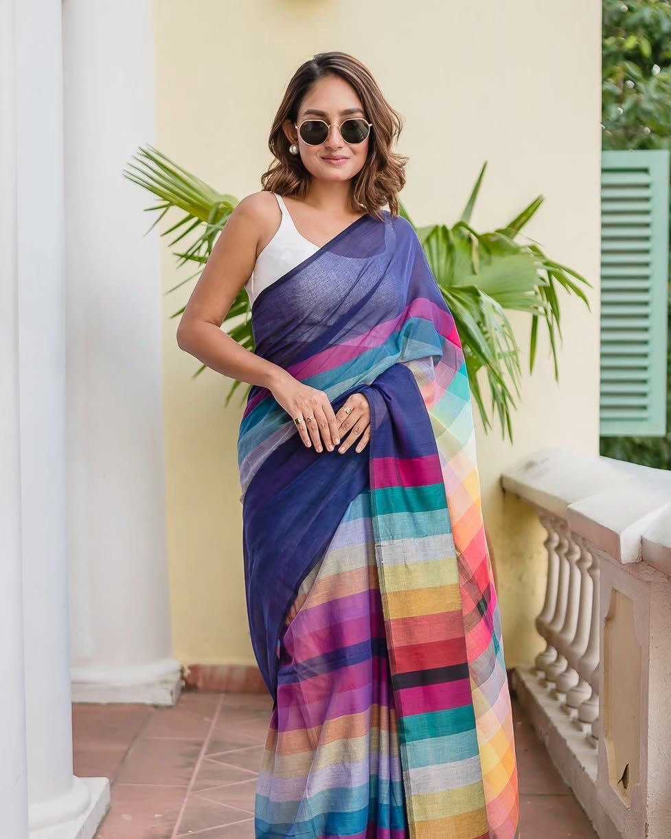 Ynf Cotton KESH740 231 Sarees Wholesale Designer Sarees Tussar Sarees Lightweight Sarees Manufacturer- Kapda Export