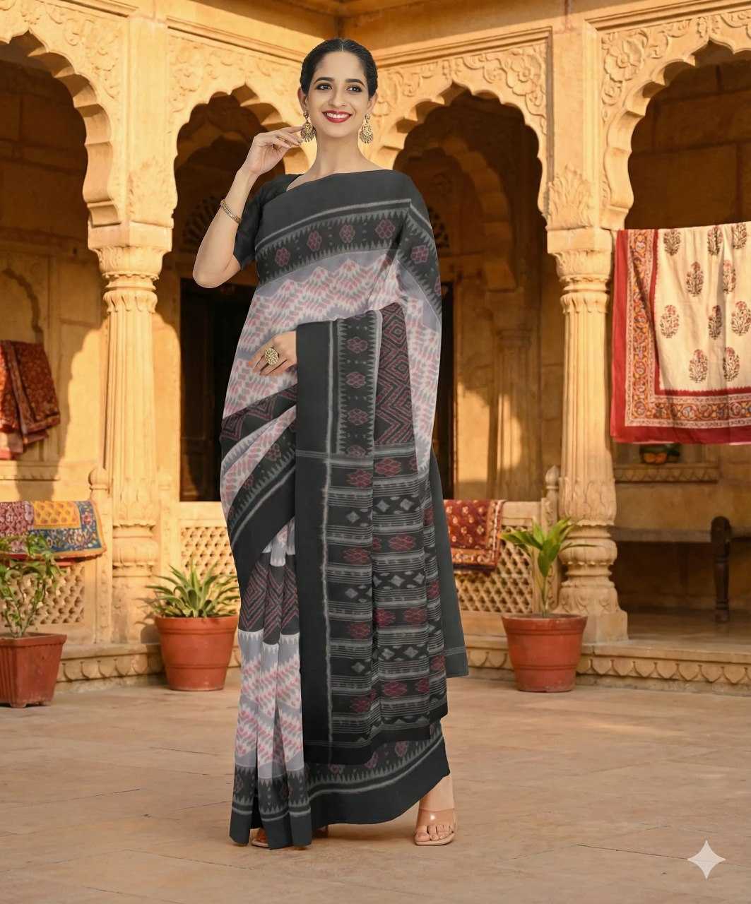 Ynf Cotton Linen RIN132 2045 Sarees Wholesale Cotton Linen Sarees Branded Sarees Festive Sarees Manufacturer- Kapda Export