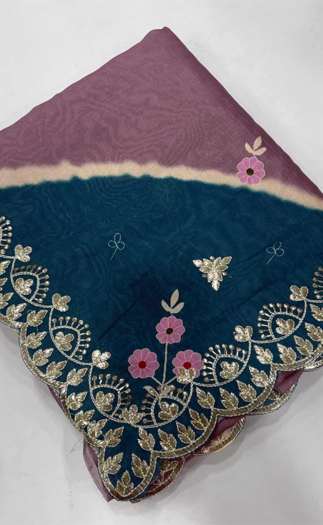 Ynf Cotton RIN102 Doria Sarees Wholesale Party Wear Sarees Fancy Sarees Gota Patti Sarees Manufacturer- Kapda Export