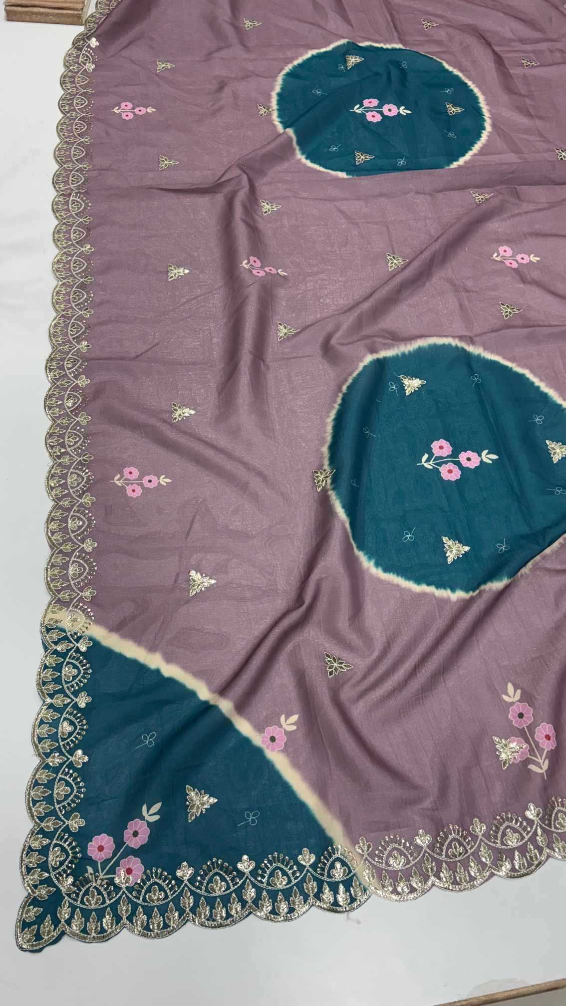 Ynf Cotton RIN102 Doria Sarees Wholesale Party Wear Sarees Fancy Sarees Gota Patti Sarees Manufacturer- Kapda Export