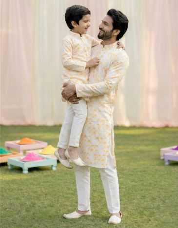 Ynf Cotton RIN223 Father-Son Combo Kurta Pyjama Mens Wear Kids Wear Wholesale Boys Kurta Pyjama Mens Kurta Pyjama Kids Traditional Outfits Manufacturer- Kapda Export