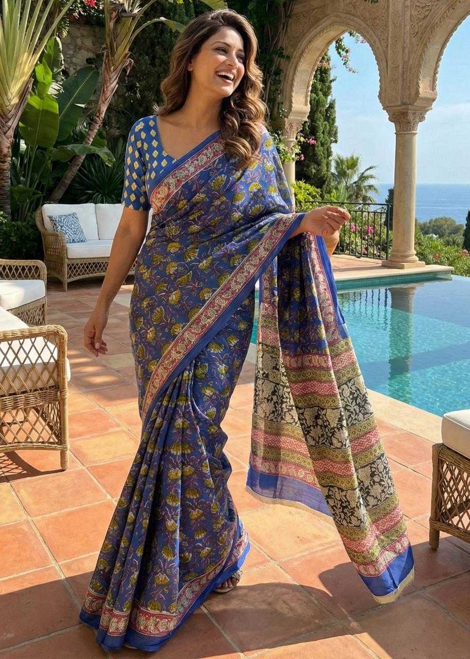 Ynf Cotton RIN229 samarth Sarees Wholesale Branded Sarees Kalamkari Sarees Traditional Sarees Manufacturer- Kapda Export
