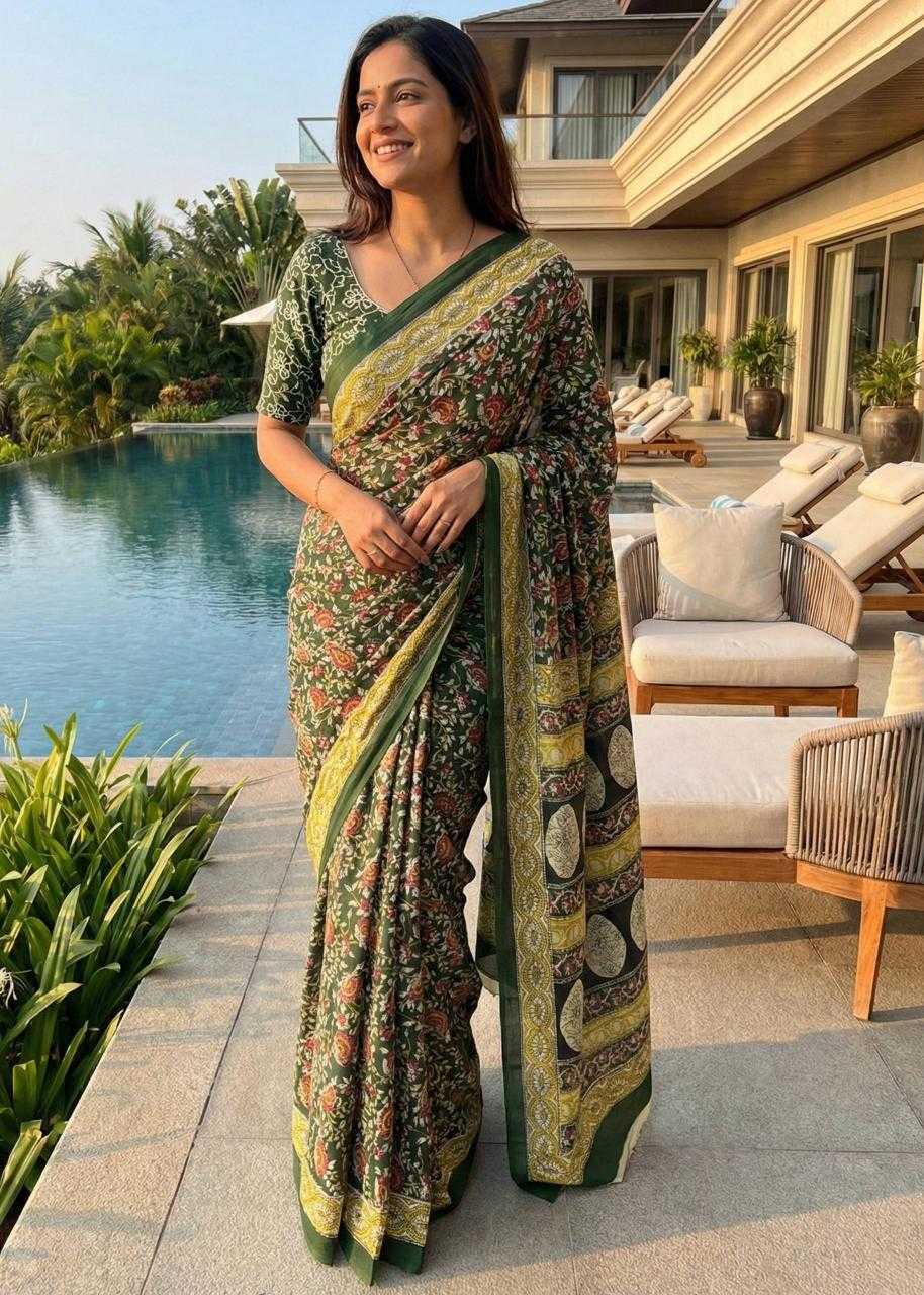 Ynf Cotton RIN229 samarth Sarees Wholesale Branded Sarees Kalamkari Sarees Traditional Sarees Manufacturer- Kapda Export