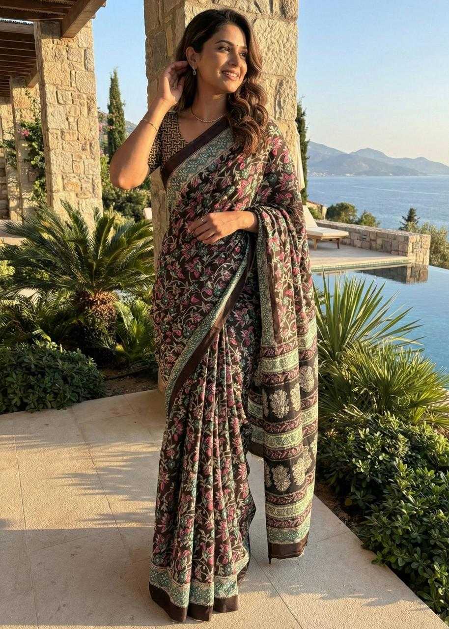 Ynf Cotton RIN229 samarth Sarees Wholesale Branded Sarees Kalamkari Sarees Traditional Sarees Manufacturer- Kapda Export