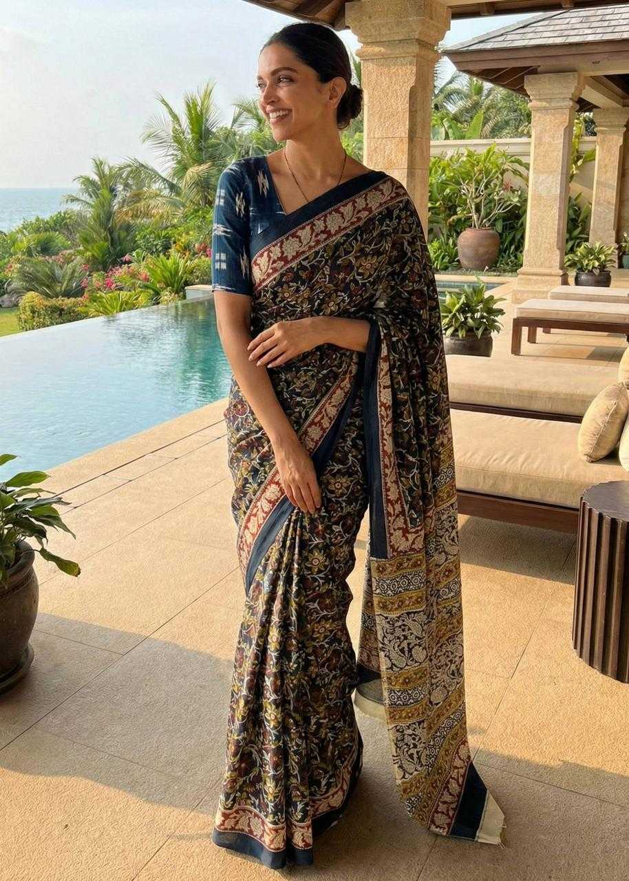 Ynf Cotton RIN229 samarth Sarees Wholesale Branded Sarees Kalamkari Sarees Traditional Sarees Manufacturer- Kapda Export