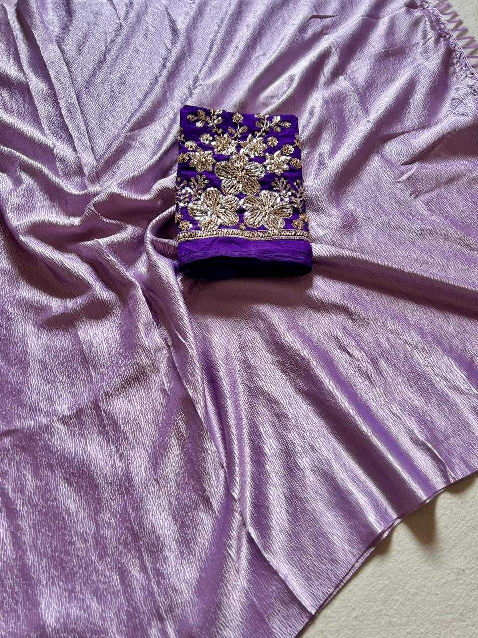 Ynf Crepe KESH622 167 Sarees Festive Collections Wholesale Crape Satin Sarees Festive Sarees Sarees With Blouse Manufacturer- Kapda Export