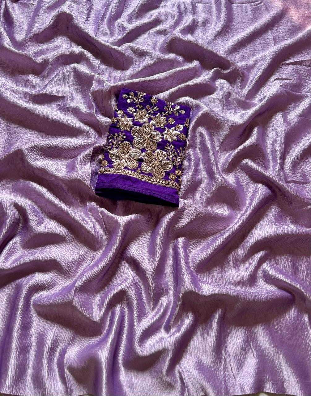 Ynf Crepe KESH622 167 Sarees Festive Collections Wholesale Crape Satin Sarees Festive Sarees Sarees With Blouse Manufacturer- Kapda Export