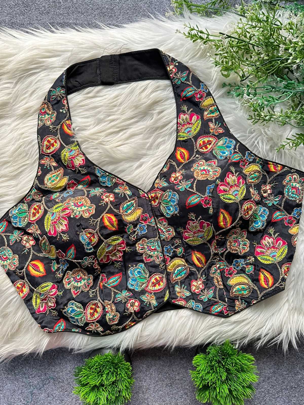 Ynf Crepe KESH728 105 Readymade Blouses Festive Collections Wholesale Printed Blouse Designer Blouse Fashion Blouse Manufacturer- Kapda Export