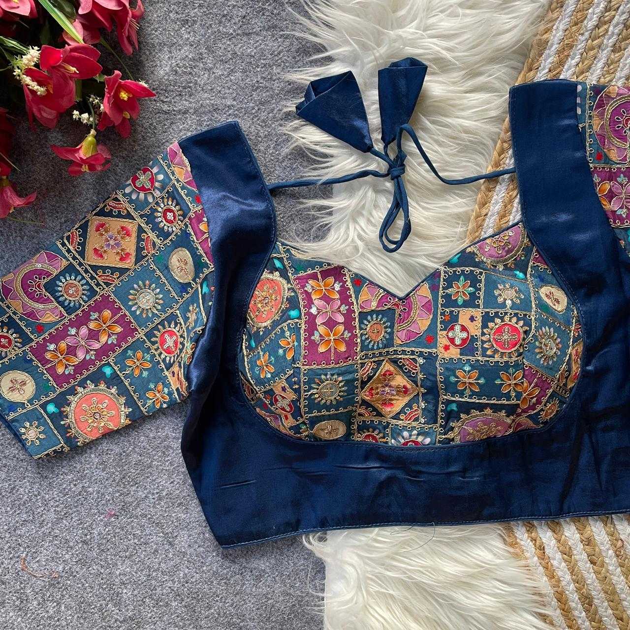 Ynf Crepe KESH728 110 Readymade Blouses Festive Collections Wholesale Printed Blouse Party Wear Blouse Fashion Blouse Manufacturer- Kapda Export