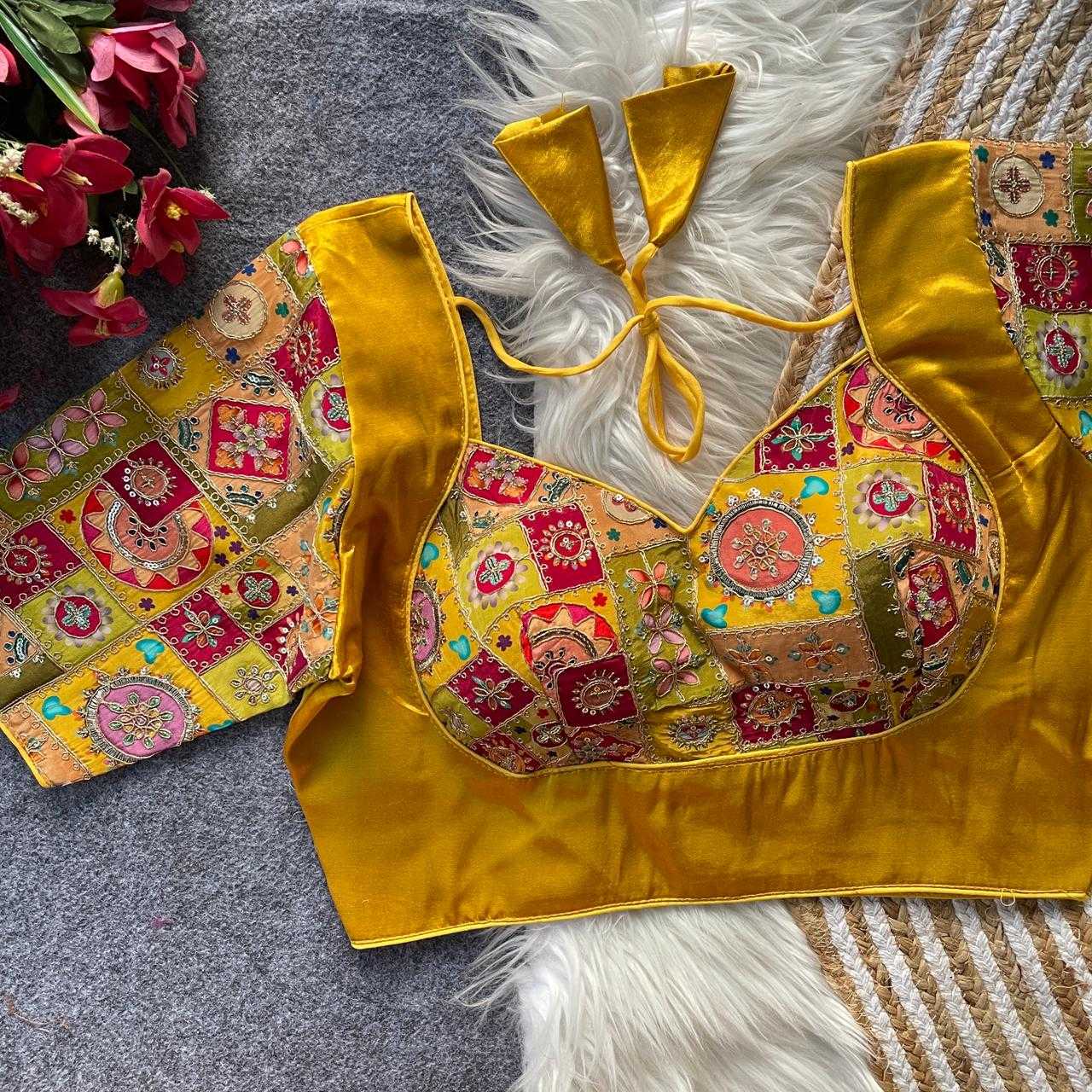 Ynf Crepe KESH728 110 Readymade Blouses Festive Collections Wholesale Printed Blouse Party Wear Blouse Fashion Blouse Manufacturer- Kapda Export