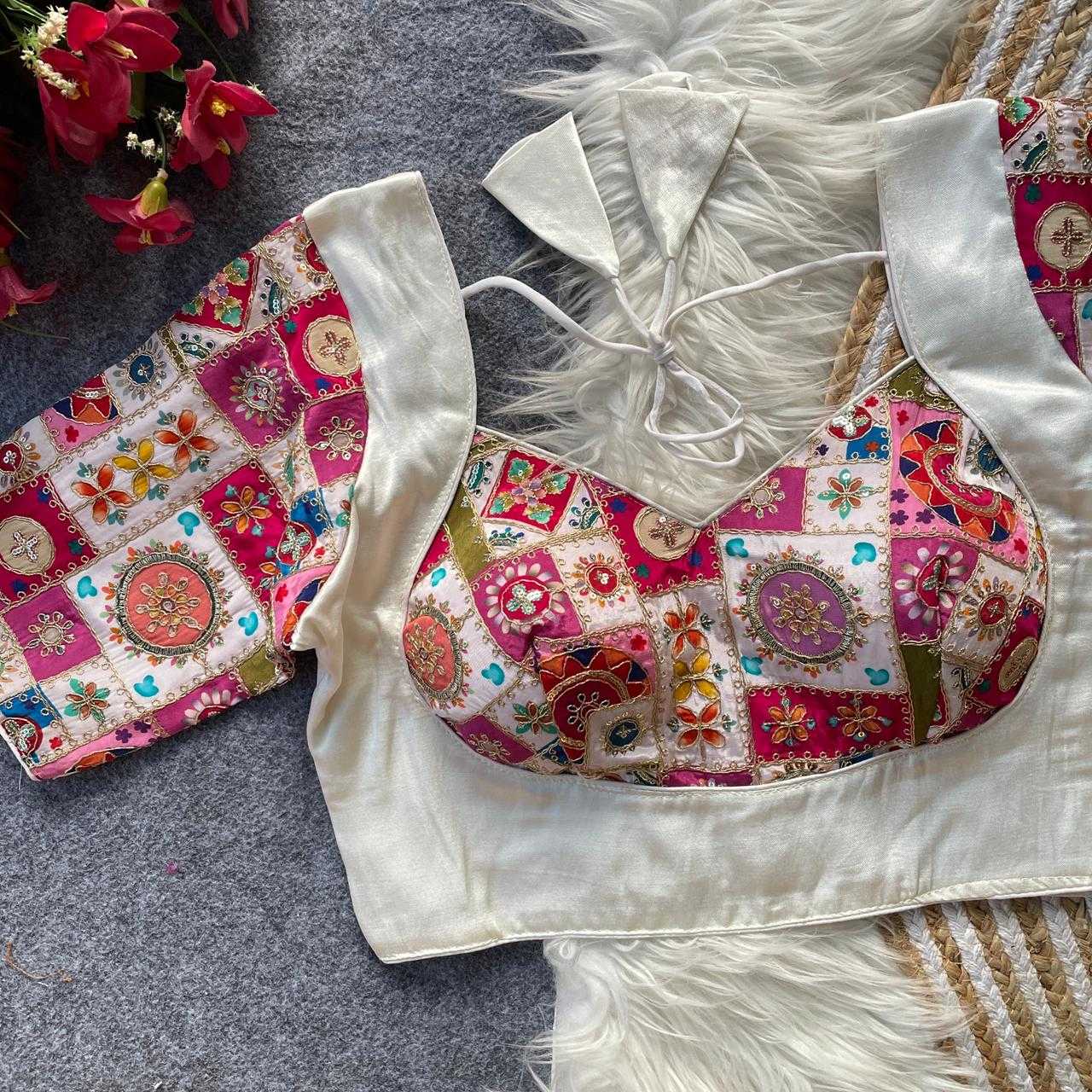 Ynf Crepe KESH728 110 Readymade Blouses Festive Collections Wholesale Printed Blouse Party Wear Blouse Fashion Blouse Manufacturer- Kapda Export