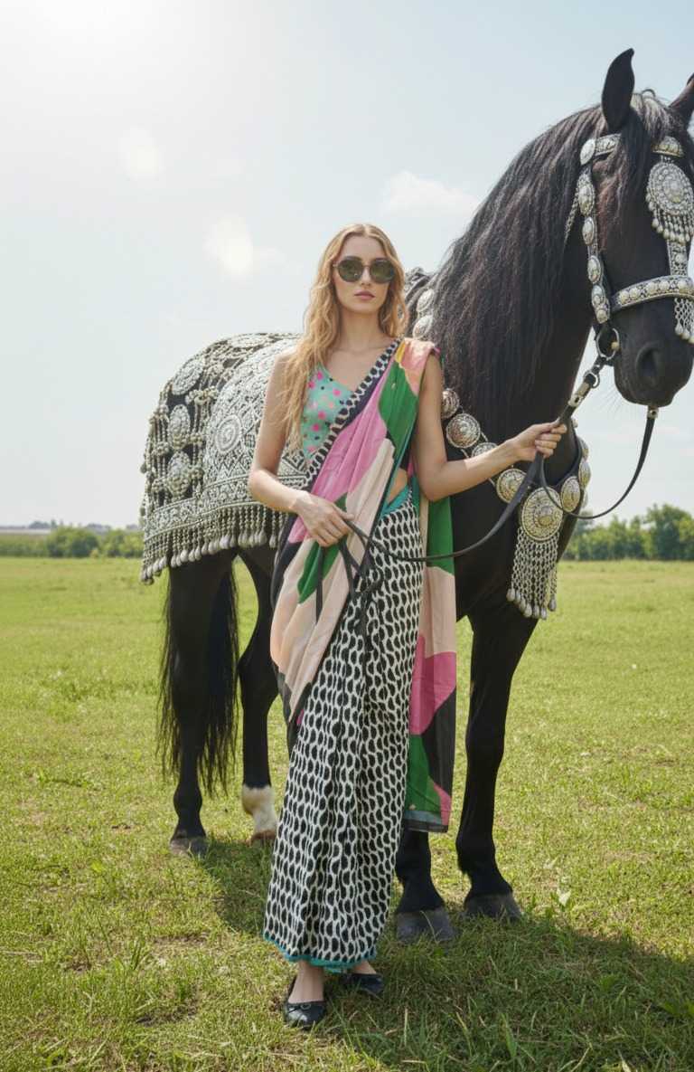 Ynf Crepe Silk KESH113 Hiso-3 Sarees Festive Collections Wholesale Designer Sarees Ready To Wear Sarees Silk Sarees Manufacturer- Kapda Export