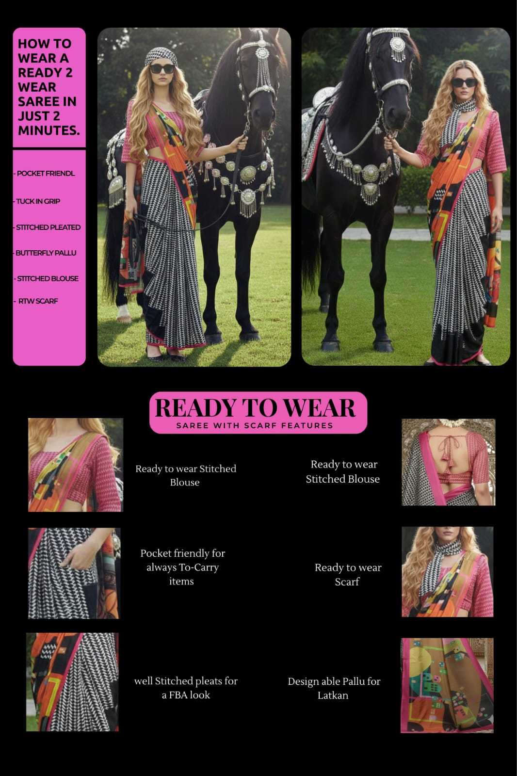 Ynf Crepe Silk KESH113 Hiso-3 Sarees Festive Collections Wholesale Designer Sarees Ready To Wear Sarees Silk Sarees Manufacturer- Kapda Export