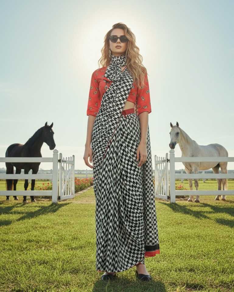 Ynf Crepe Silk KESH113 Hiso-3 Sarees Festive Collections Wholesale Designer Sarees Ready To Wear Sarees Silk Sarees Manufacturer- Kapda Export