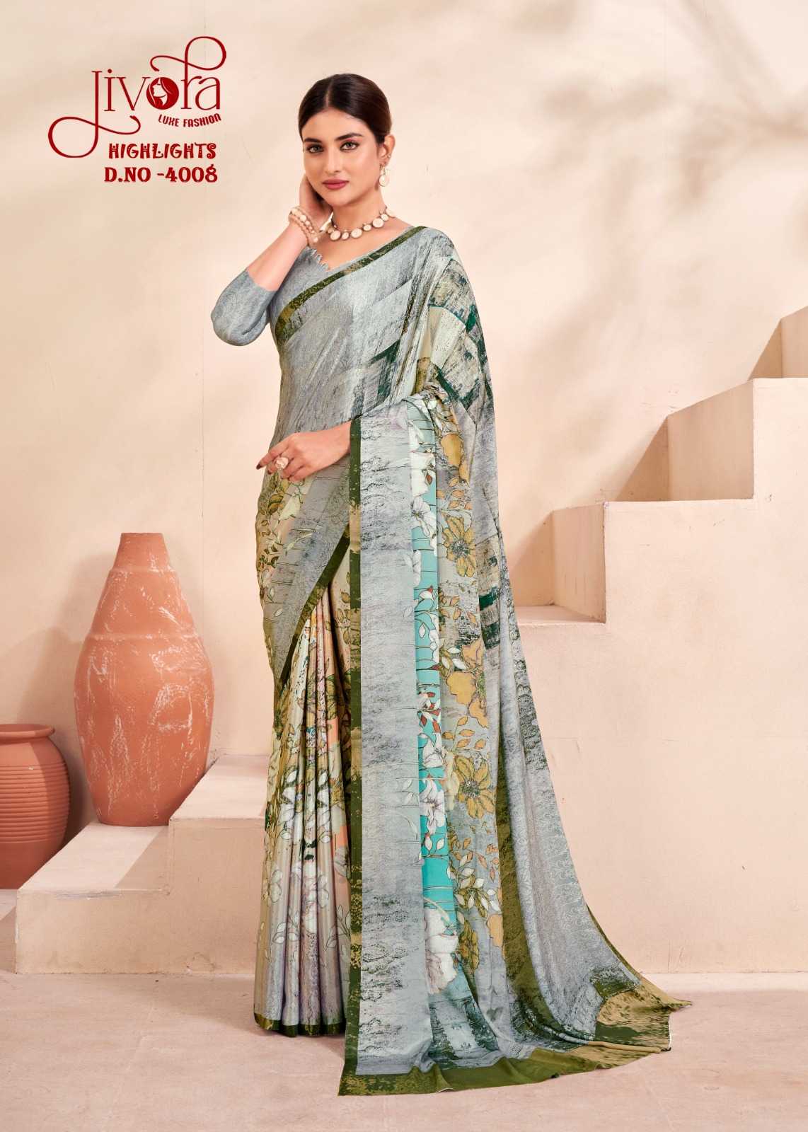 Ynf Crepe Silk KESH113 Jivora 4001 Sarees Wholesale Uniform Sarees Casual Sarees Office Wear Sarees Manufacturer- Kapda Export