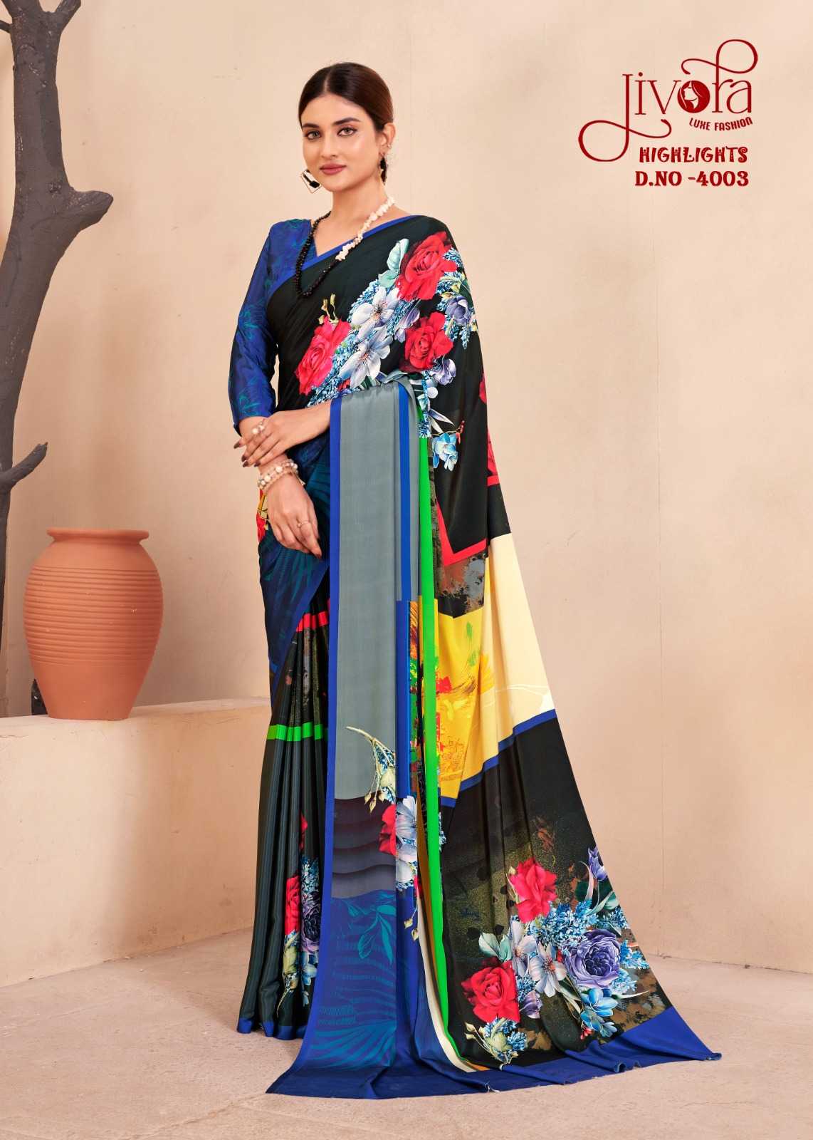 Ynf Crepe Silk KESH113 Jivora 4001 Sarees Wholesale Uniform Sarees Casual Sarees Office Wear Sarees Manufacturer- Kapda Export