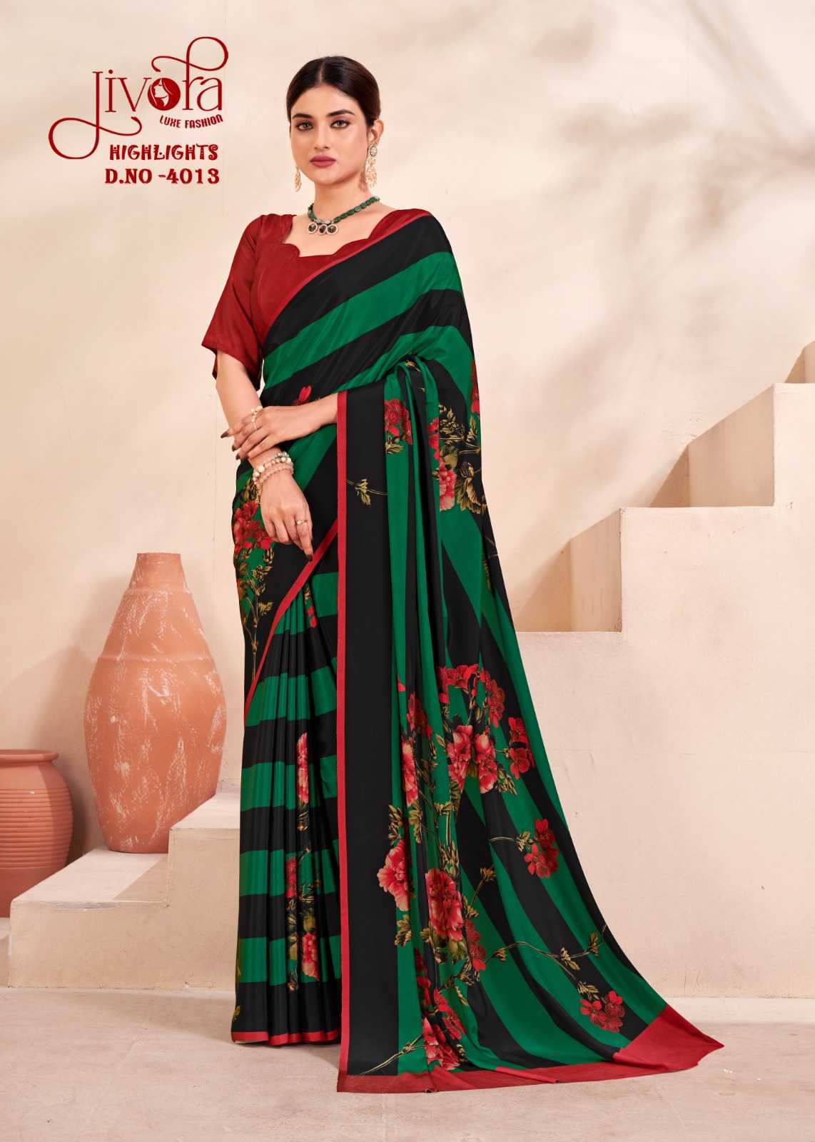 Ynf Crepe Silk KESH113 Jivora 4001 Sarees Wholesale Uniform Sarees Casual Sarees Office Wear Sarees Manufacturer- Kapda Export