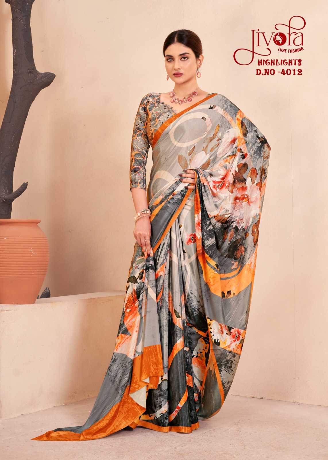 Ynf Crepe Silk KESH113 Jivora 4001 Sarees Wholesale Uniform Sarees Casual Sarees Office Wear Sarees Manufacturer- Kapda Export