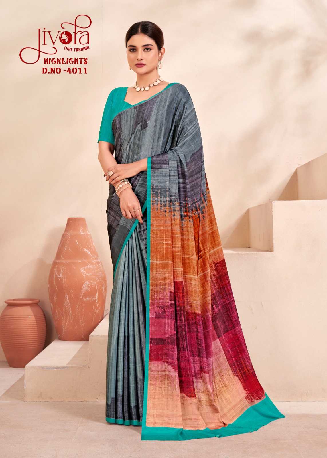 Ynf Crepe Silk KESH113 Jivora 4001 Sarees Wholesale Uniform Sarees Casual Sarees Office Wear Sarees Manufacturer- Kapda Export