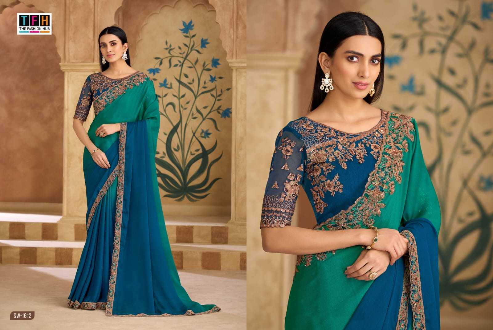 Ynf Crepe Silk KESH113 Tfh Sandal Wood Vol-16 1601 Sarees Wholesale Party Wear Sarees Festive Sarees Casual Sarees Manufacturer- Kapda Export