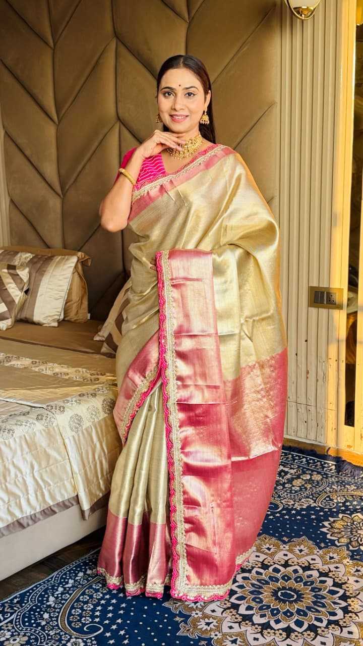 Ynf Crepe Silk KESH657 Tissue Silk Sarees Wholesale Ikkat Saree Lightweight Sarees Festive Sarees Manufacturer- Kapda Export