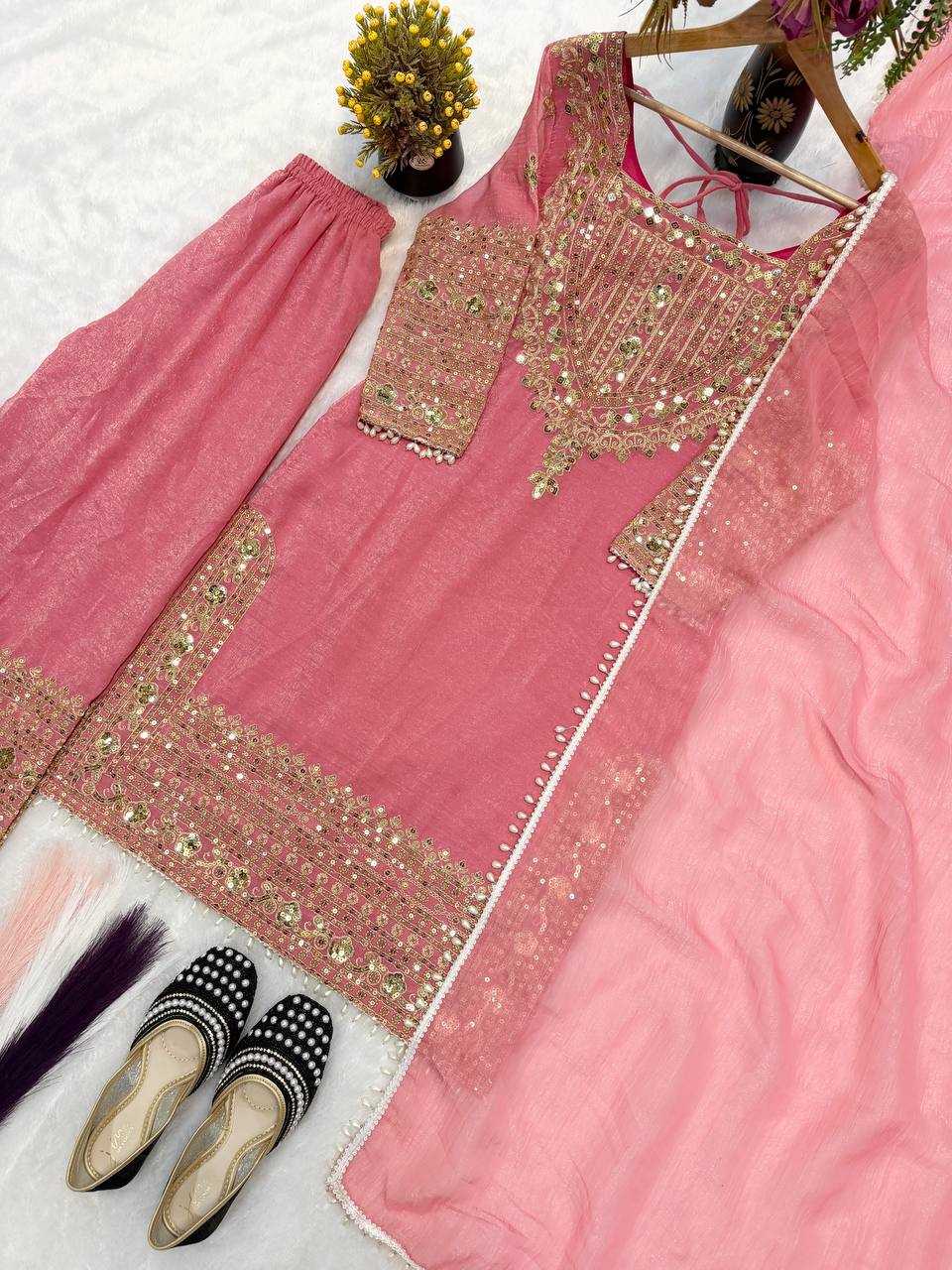 Ynf Crush Silk KESH528 500 Suits & Dresses Wholesale Sharara Salwar Suits Palazzo Suit Designer Suits Manufacturer- Kapda Export