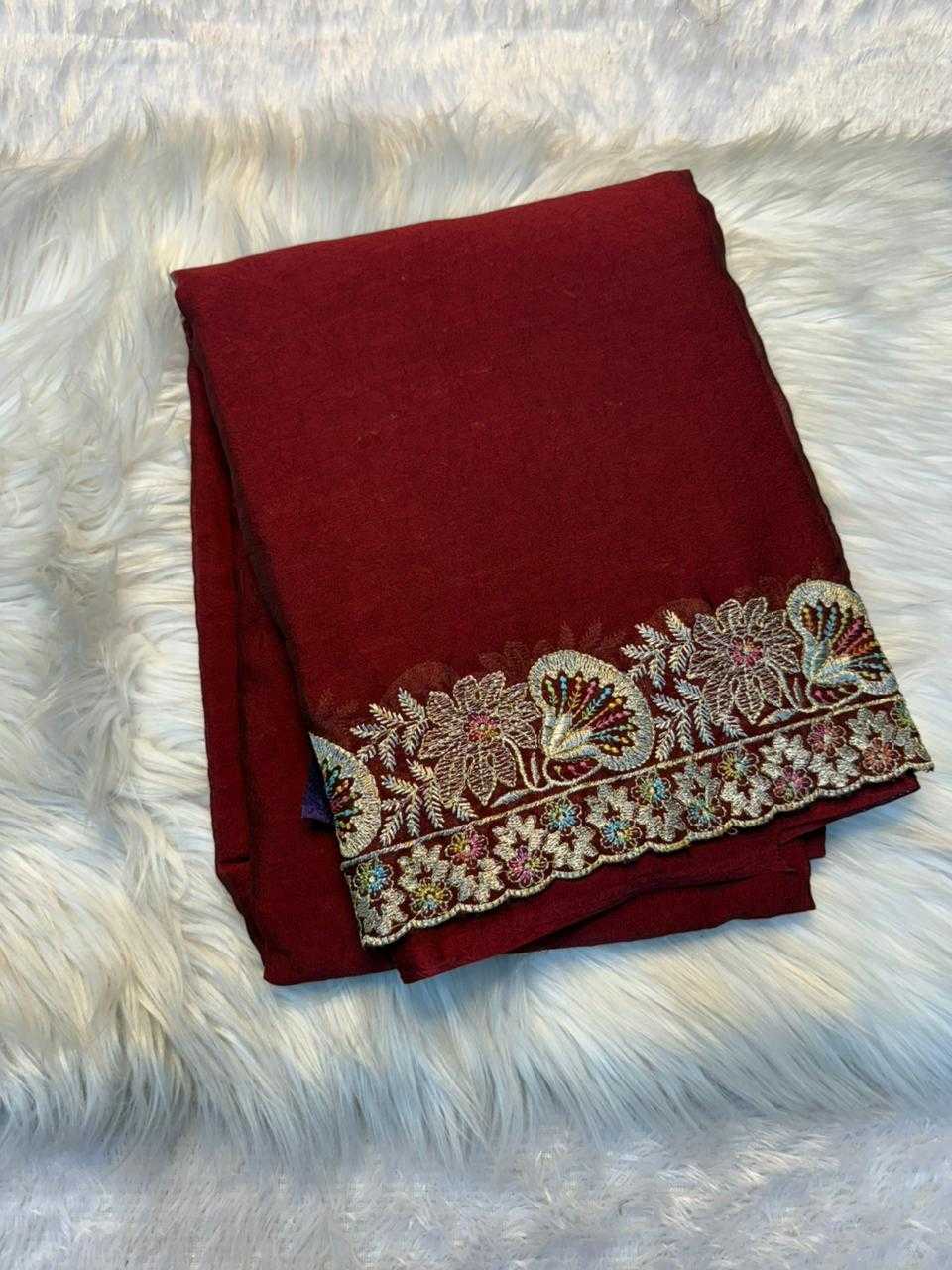 Ynf Crush Silk KESH671 ncy Sarees Wholesale Fancy Sarees Sequin Sarees Embroidered Sarees Manufacturer- Kapda Export