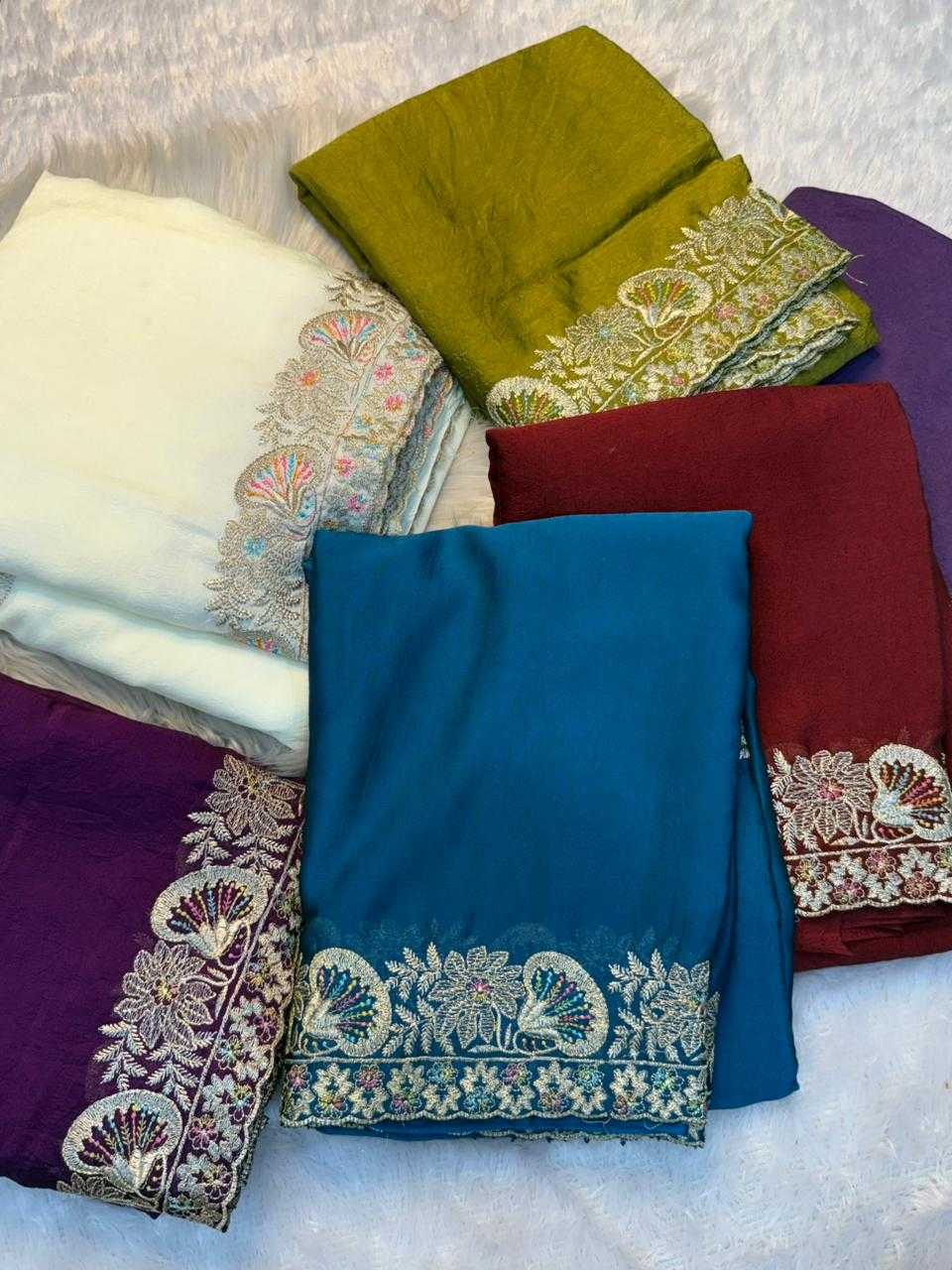 Ynf Crush Silk KESH671 ncy Sarees Wholesale Fancy Sarees Sequin Sarees Embroidered Sarees Manufacturer- Kapda Export