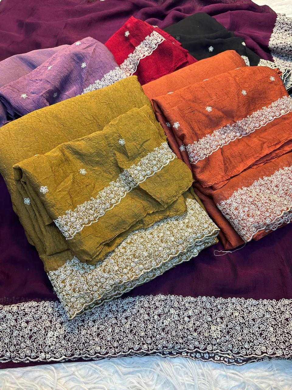 Ynf Crush Silk KESH691 128 Sarees Festive Collections Wholesale Sequins Work Saree Silk Sarees Sarees With Blouse Manufacturer- Kapda Export